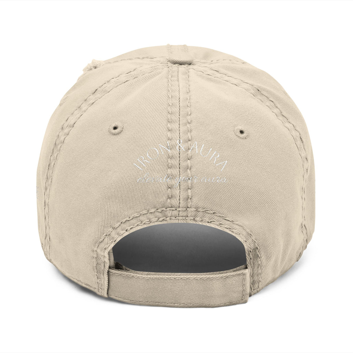 Cant fuck with my aura- 1111 Distressed Hat